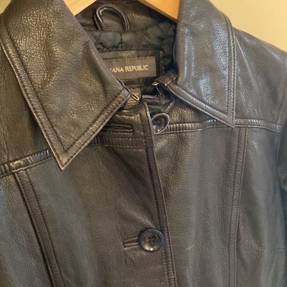 Vintage Banana Republic 100% genuine leather coat - Picture 5 of 6